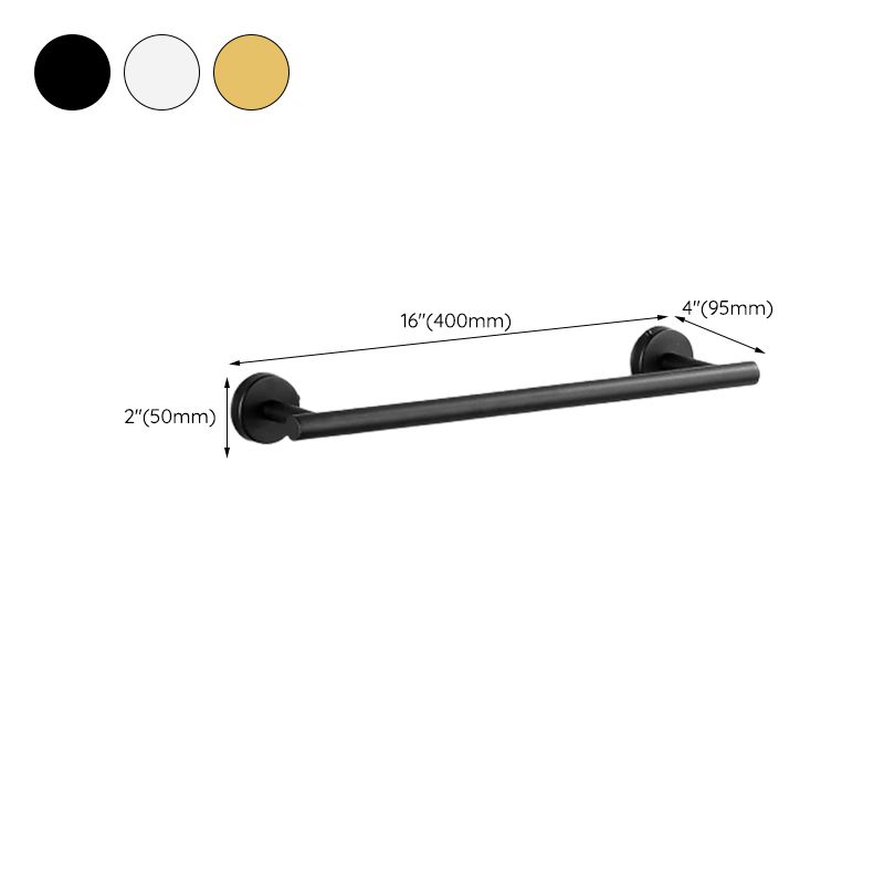 Avtoit | Modern Bathroom Hardware Set in Stainless Steel Brushed Chrome Towel Bar/Ring & Bathrobe Hook