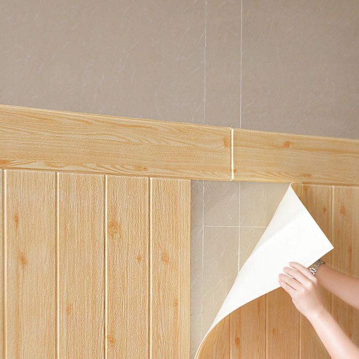 Avtoit | Modern Tin Back Panel Smooth Thickened Wall Ceiling Wood Grain Design