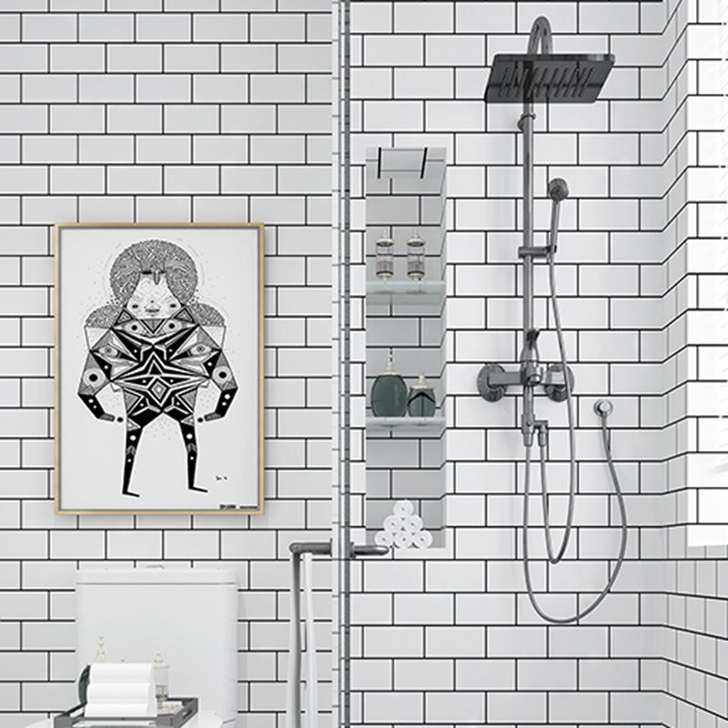 Avtoit | Contemporary Wallpaper Single Panel Bathroom Wallpaper with Rectangular Shape