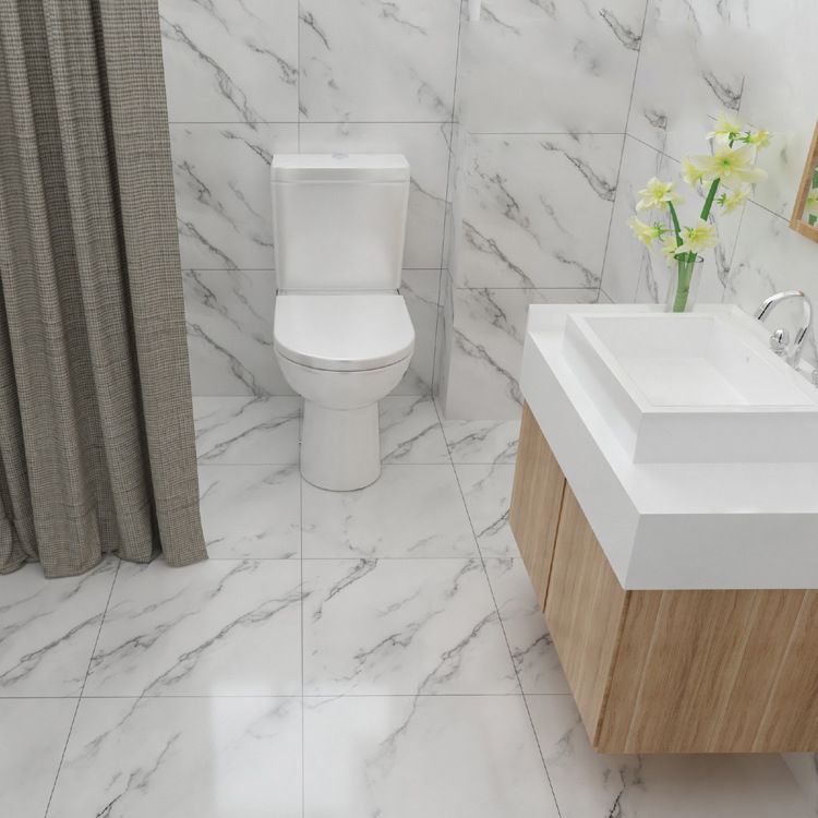 Avtoit | Peel and Stick Vinyl Floor Low Gloss PVC Flooring with Marble Look
