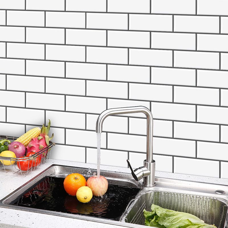 Avtoit | Tile Peel & Stick Rectangle Waterproof Solid Plastic Peel & Stick Subway Tile for Shower