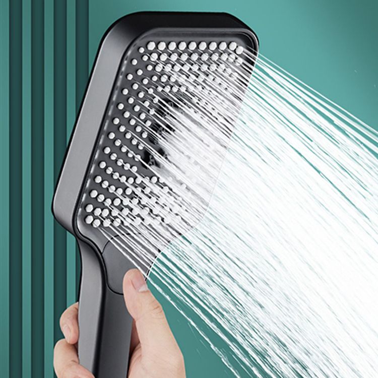 Avtoit | Modern Rectangular Hand Shower in Black 3 Spray Wall Mounted Hand Shower