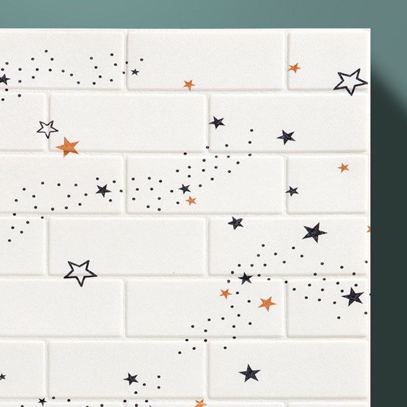 Avtoit | XPE Foam Wall Cladding Star Pattern Square Waterproof Wall Cladding for the Living Room