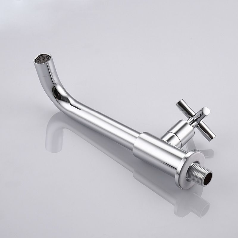 Avtoit | Glam Wall-mounted Bathroom Faucet Copper Single Handle Low Arc Basin Faucet for Bathroom