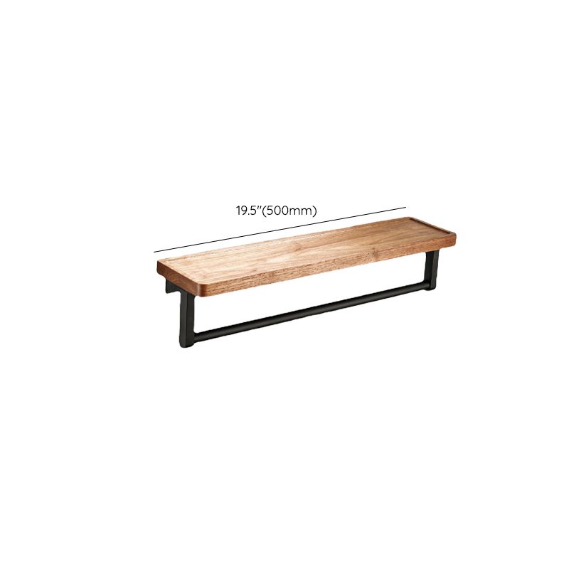 Avtoit | Wood and Aluminum Bath Accessory Set Black Bathroom Accessory Kit