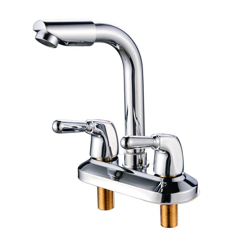 Avtoit | 2-Handle Brushed Nickel Widespread Faucet 2-Hole Centered Bathroom Sink Faucet with Brass