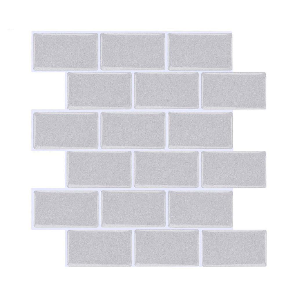 Avtoit | Peel and Stick Tiles Rectangular Stain Resistant PVC Subway Peel and Stick Tiles for the Kitchen