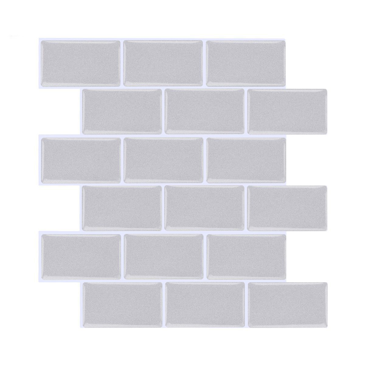 Avtoit | Peel and Stick Tiles Rectangular Stain Resistant PVC Subway Peel and Stick Tiles for the Kitchen
