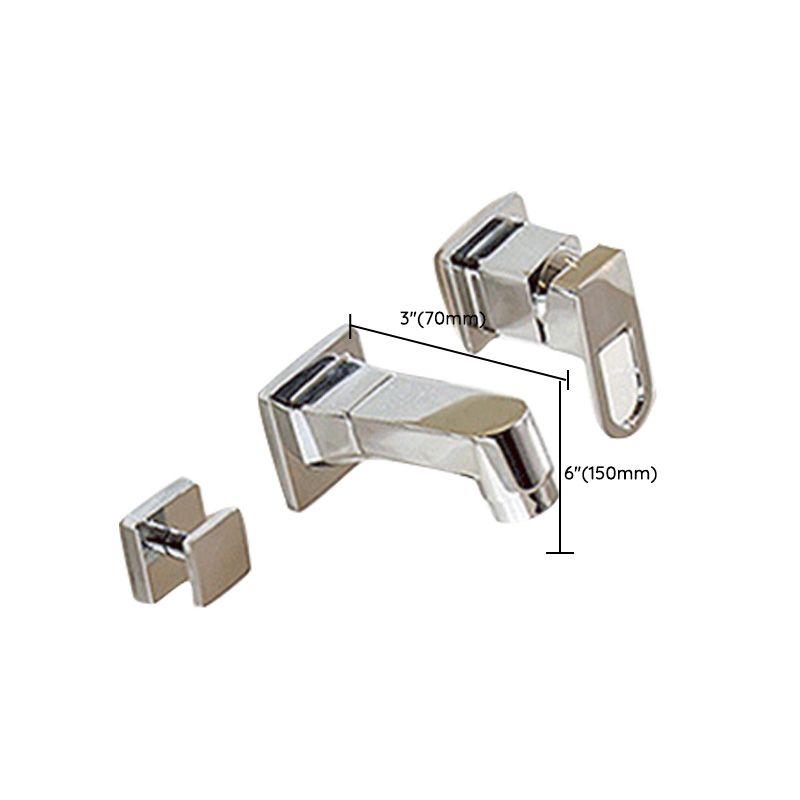 Avtoit | Wall Mounted Faucet Brass Lever Handle Bathroom Faucet Hand Shower