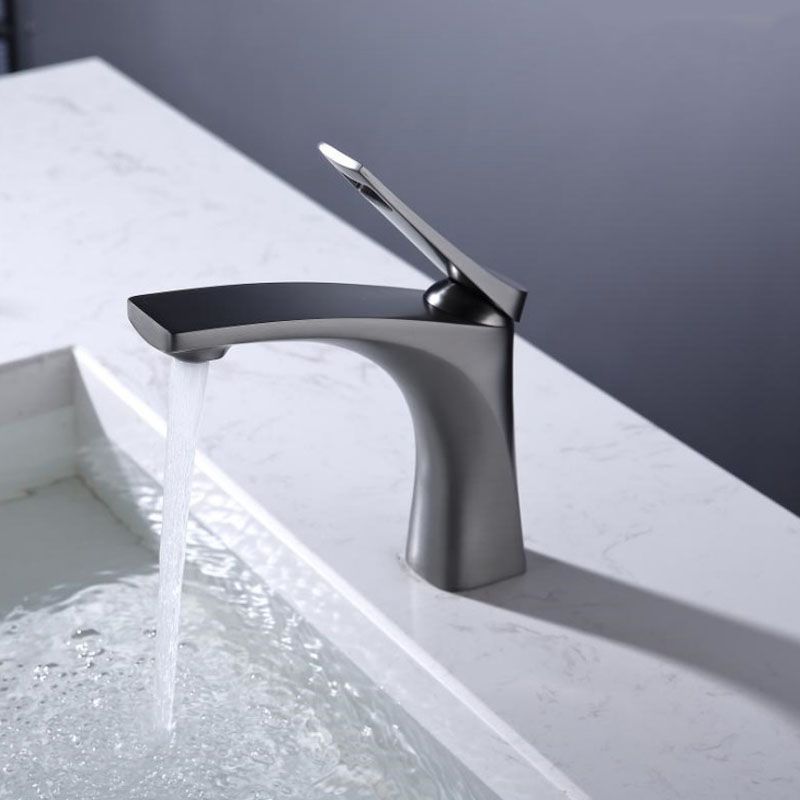 Avtoit | Modern Vessel Faucet Brass Lever Handles Low Arc with Water Hose Bathroom Vessel Faucet