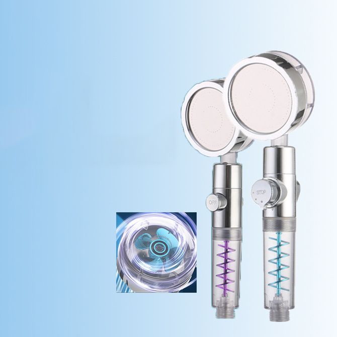 Avtoit | Creative Metal Shower Head Adjustable Water Flow Round Handheld Shower Head
