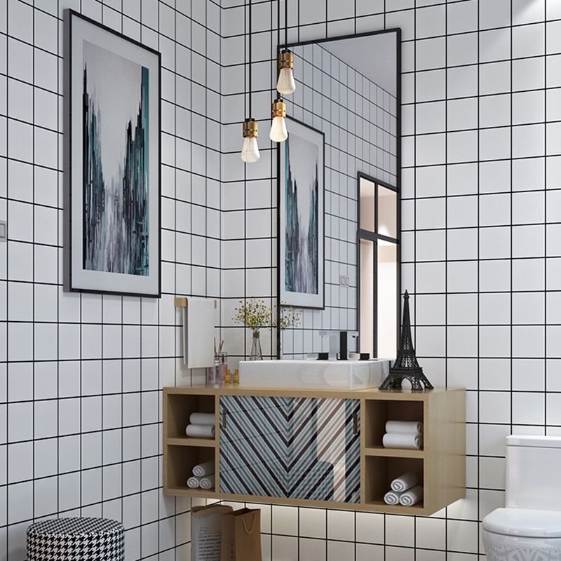 Avtoit | PVC Rectangular 12" X 23" 5-Pack Peel & Stick Mosaic Tile Kitchen and Bathroom Backsplash