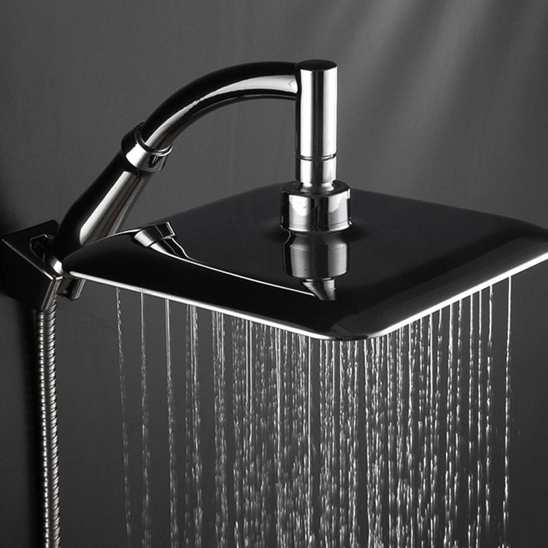 Avtoit | Modern Square Showerhead Combo Chrome Rainfall Showerhead