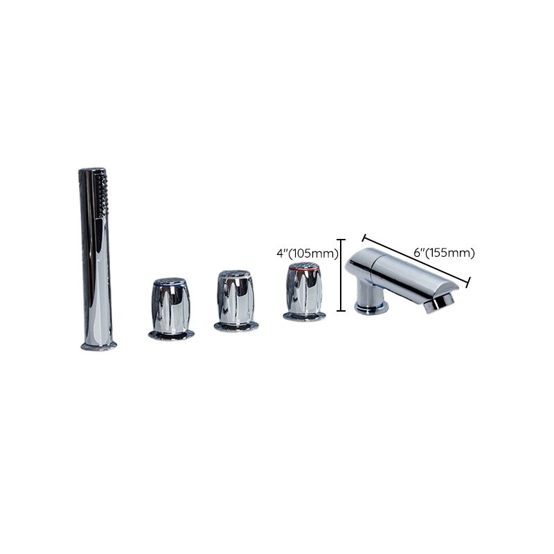 Avtoit | Contemporary Style Bathroom Faucet Metal Deck Mounted Bathroom Faucet