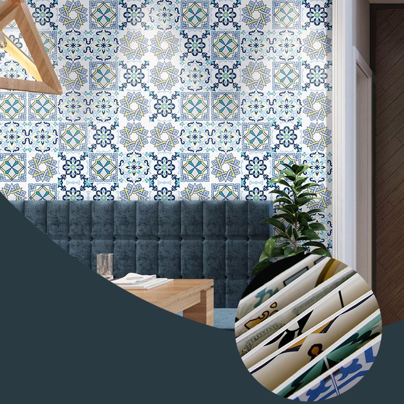 Avtoit | Mosaic Tile Wallpaper Contemporary Plastic Wallpaper with Square Shape
