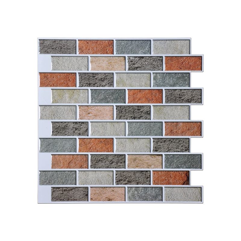 Avtoit | Square Peel-and-Stick Tiles Plastic Indoor Peel & Stick Subway Tile