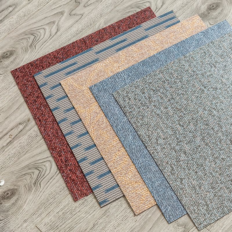 Avtoit | Square Plastic Flooring Water Repellent Peel and Stick Tiles Floor Leather