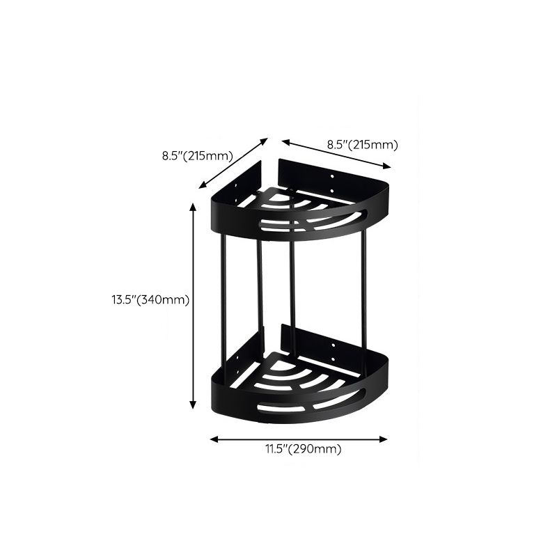 Avtoit | Modern Bathroom Accessory Set Bath Shelf Towel Holder Matte Black Bath Hardware Set