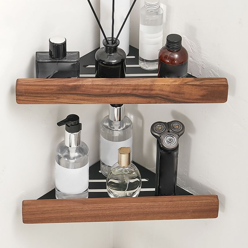 Avtoit | Solid Wood Bathroom Accessories Set Folding Metal Bathroom Accessories