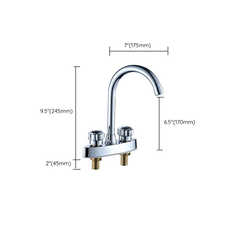 Avtoit | High arch conversion faucet two-handle brass sink faucet for the bathroom