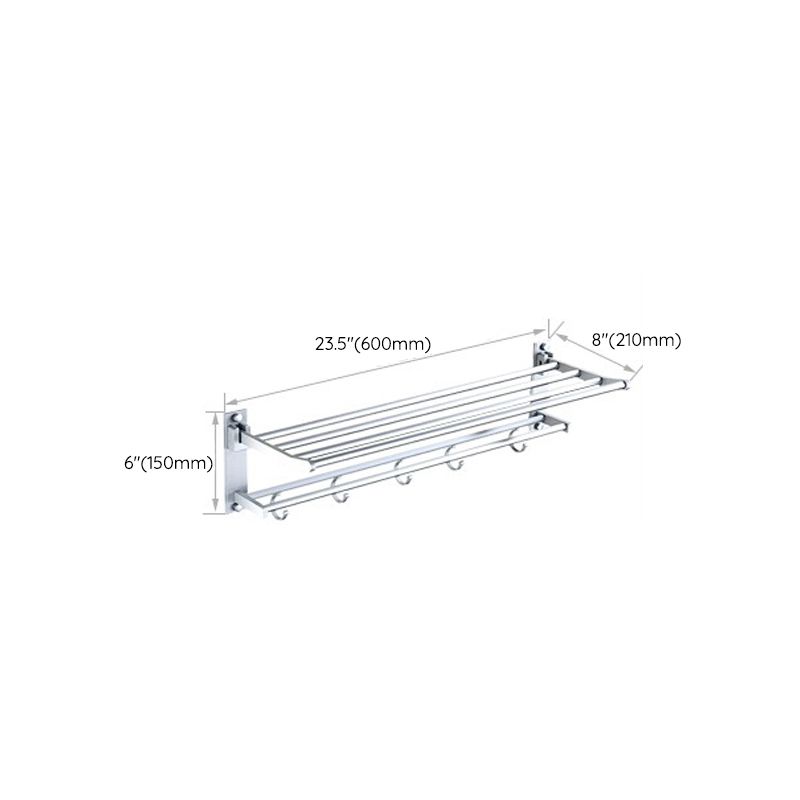 Avtoit | Silver Contemporary Bathroom Hardware Set Stainless Steel Aluminum Bathroom Set