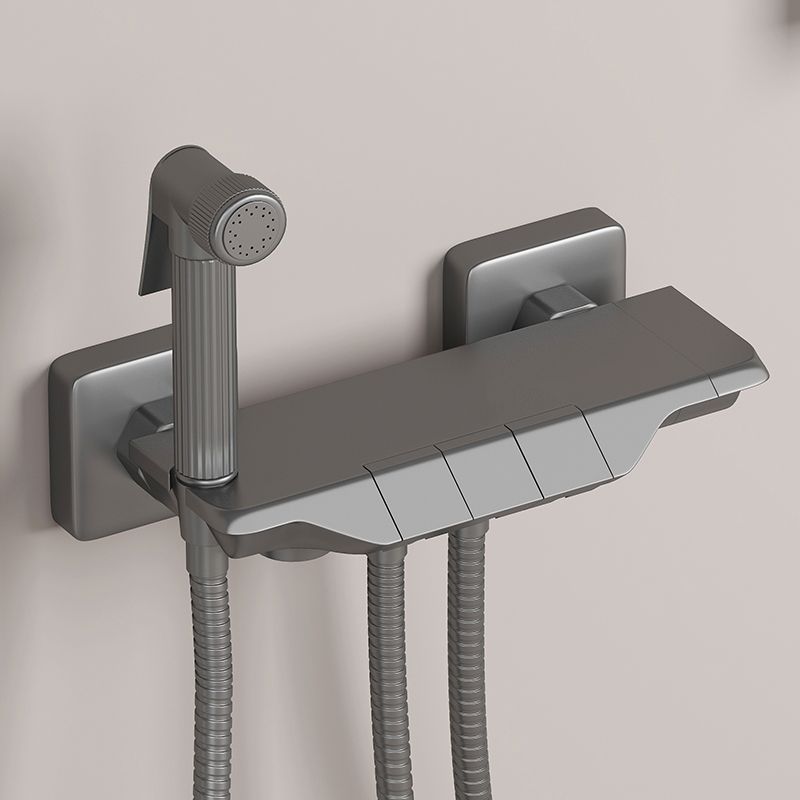 Avtoit | Push-button shower system wall mounting hand shower square shower system with shower hose