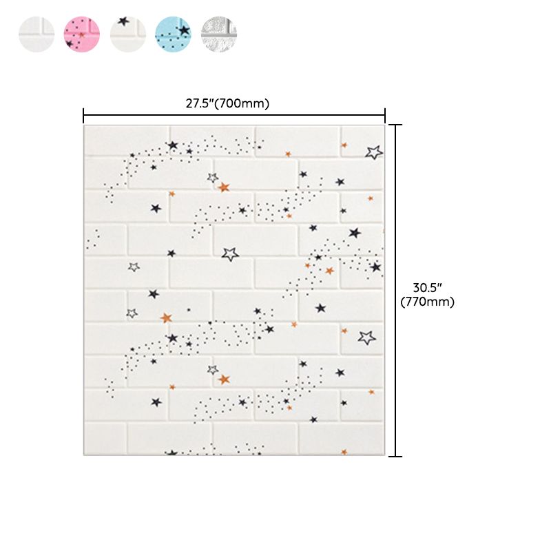 Avtoit | XPE Foam Wall Cladding Star Pattern Square Waterproof Wall Cladding for the Living Room