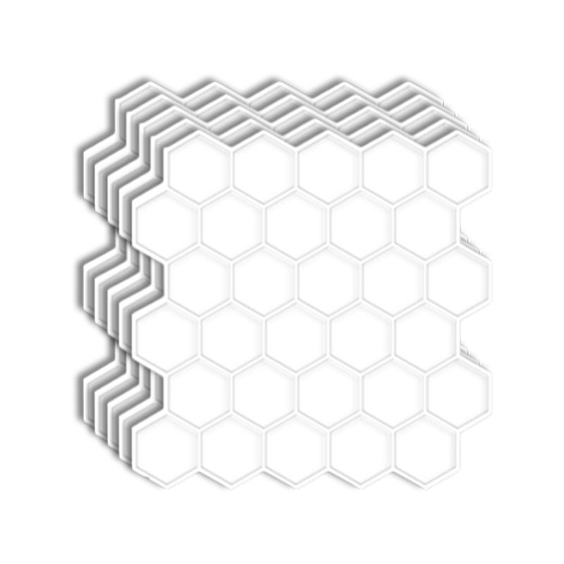 Avtoit | Peel-and-Stick Tiles Hexagonal Waterproof PVC Peel & Stick Mosaic Tile for Shower