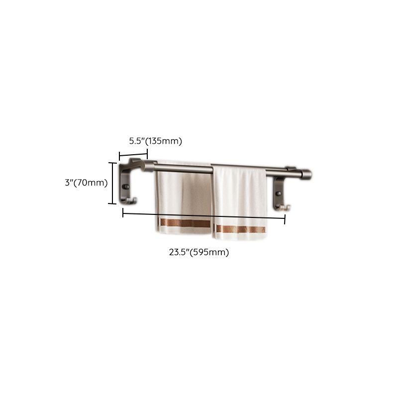 Avtoit | Modern Bathroom Accessories Set Gray Towel Bar Bathroom Shelf Bathroom Hardware