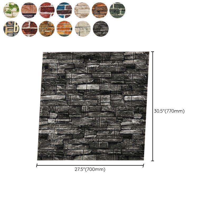 Avtoit | Industrial Wall Panel 3D Brick Wall Panels Waterproof Stickers Wall Tiles Set of 10