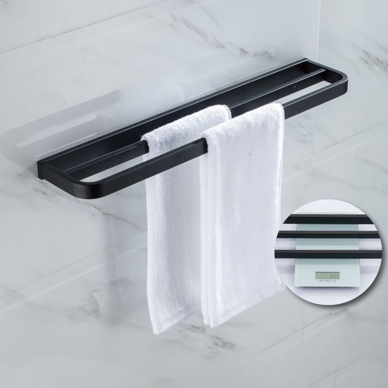 Avtoit | Modern Classic Bathroom Accessories Set in Stainless Steel Matte Black Bathrobe Hook/Towel Ring Bar