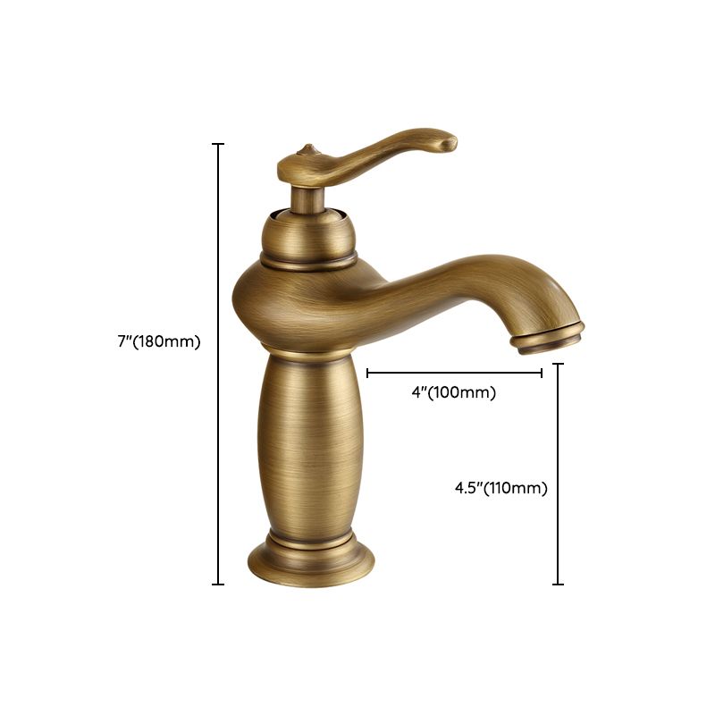 Avtoit | Brass Bathroom Vessel Sink Faucet Single Handle Round Basin Faucet with Water Hose