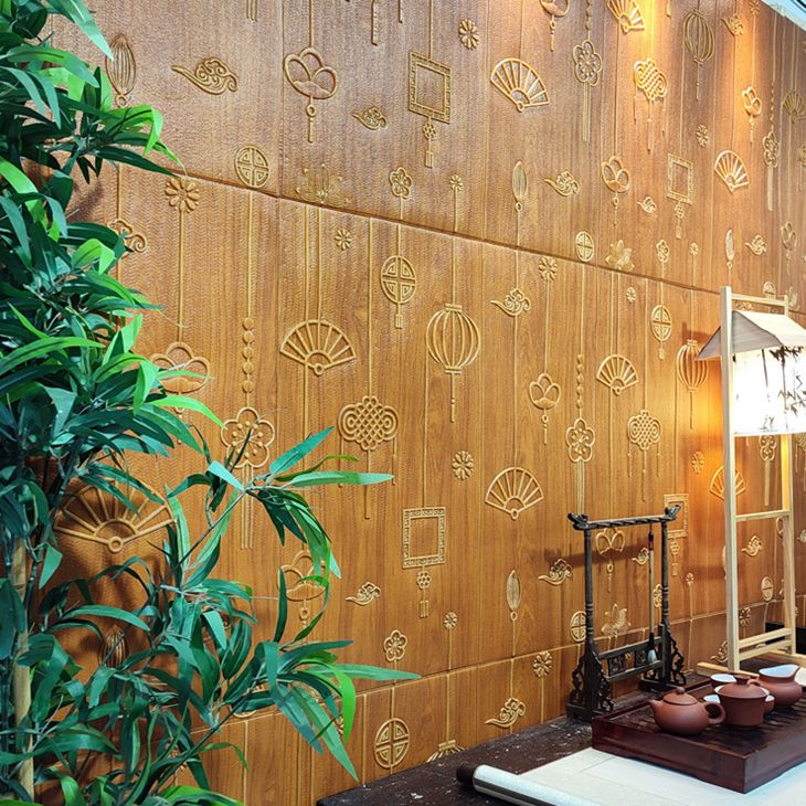 Avtoit | Contemporary Wall Panels Self-Adhesive Waterproof Cartoon 3D Print Wall Covering