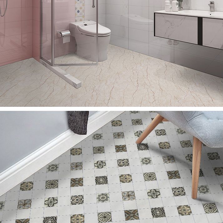 Avtoit | Modern PVC flooring Peel and Stick porcelain tile look vinyl plank flooring