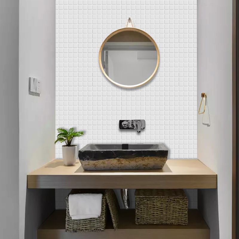 Avtoit | Tile Stripping & Gluing Square Mosaic PVC Stain Resistant Stripping and Gluing Plates for Shower 5 Pack