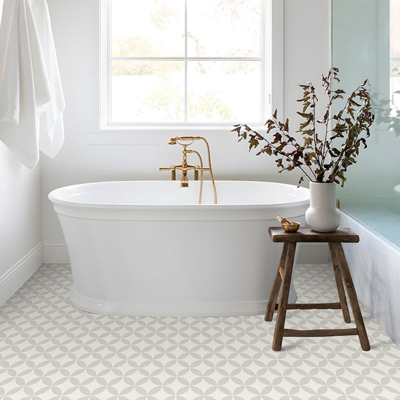 Avtoit | Square Interior Vinyl Floor Peel and Stick Coin Hole Graphic Waterproof Vinyl Floor