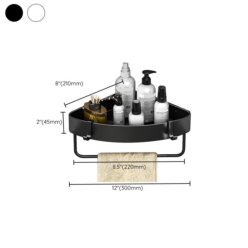 Avtoit | Modern Black-White Metal Bath Hardware Set Bath Shelf Bathroom Hardware Set
