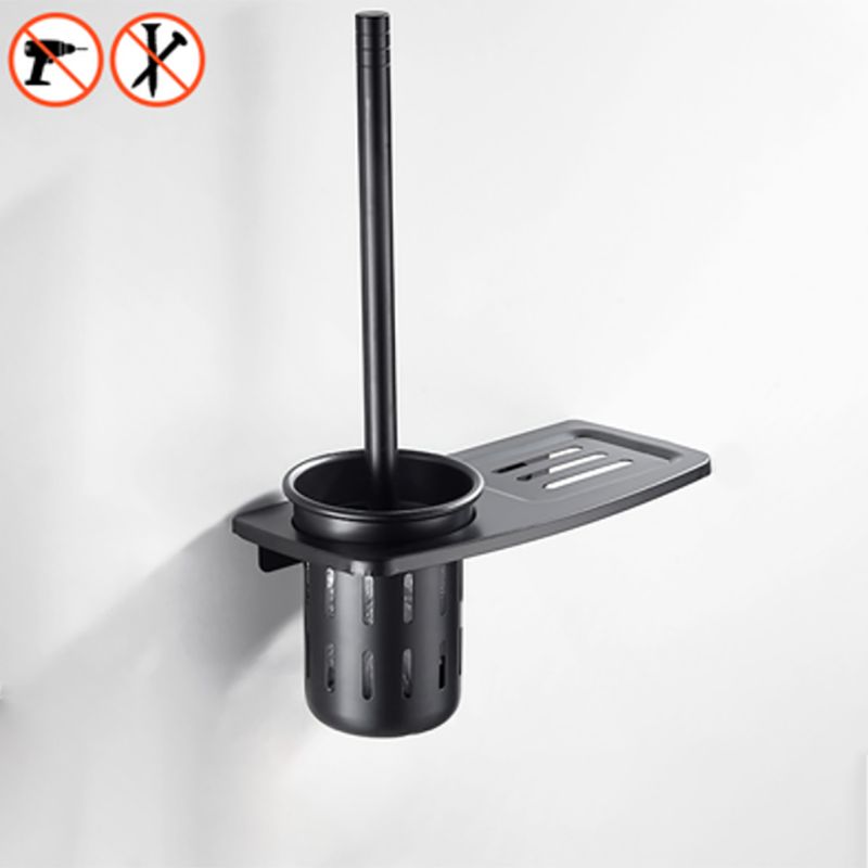 Avtoit | Modern Classic Bathroom Hardware Set Matte Black Bathrobe/Towel Bar & Bathroom Shelf