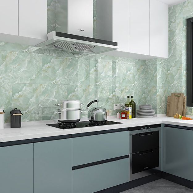 Avtoit | 12" x 24" Marbling Single Panel Waterproof Splashback Wall Tile for Bathroom