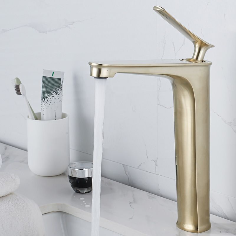 Avtoit | 1 Handle Solid Copper Bathroom Sink Faucet Nordic Modern Vanity Faucet with Drain