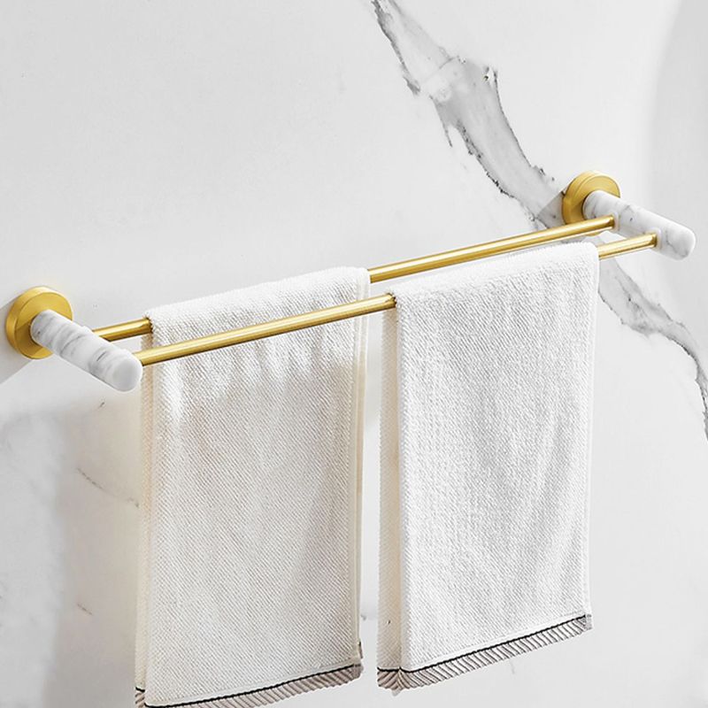 Avtoit | 7-piece bathroom accessory set marble and metal bathroom hardware