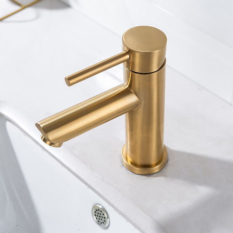 Avtoit | 1-Handle Gold Nickel Wide-Running Faucet Single Hole Lever Sink Faucet with Drain