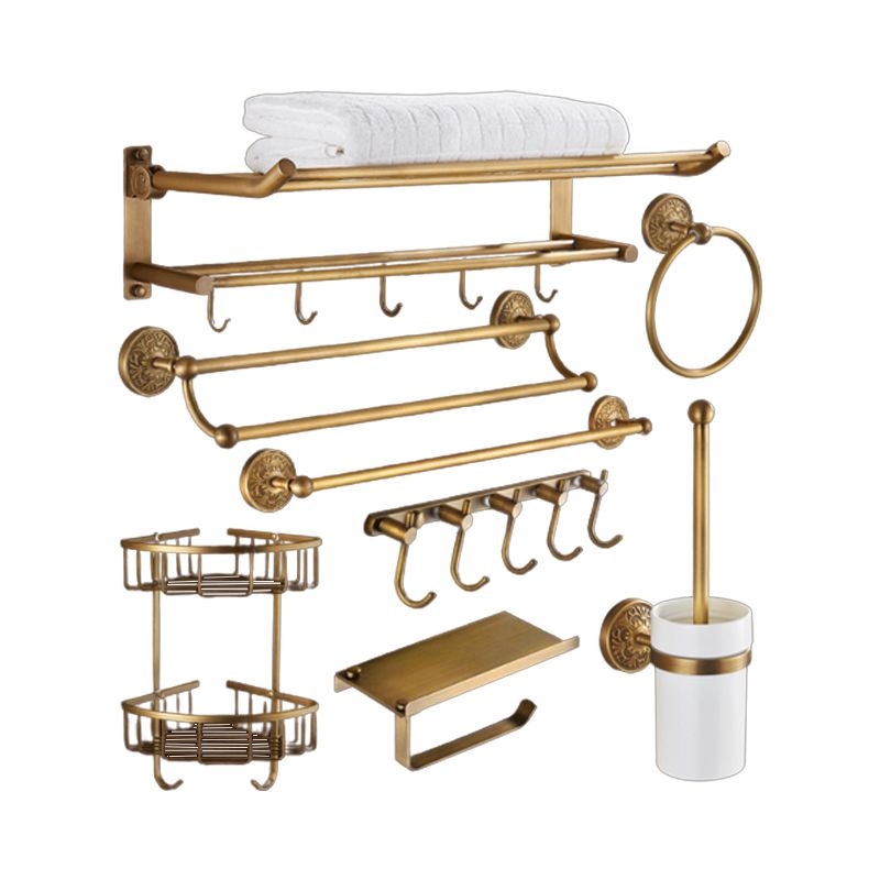 Avtoit | Traditional Bathroom Accessory Set Gold Paper Holder Bathroom Set
