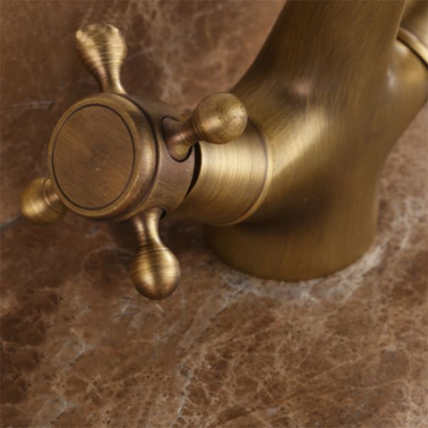 Avtoit | Button Handle Widespread Bathroom Faucet Industrial Sink Faucet