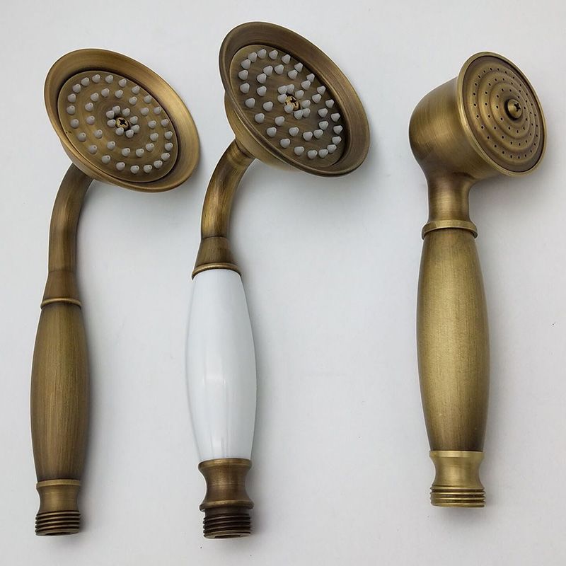 Avtoit | Traditional Handheld Shower Head with Hose Polished Brass Wall Mounted Shower Head