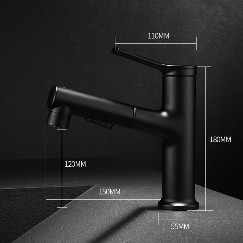 Avtoit | Modern Basin Faucet Copper Single Handle Low Arc Basin Faucet for Bathroom