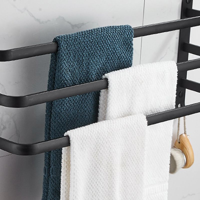 Avtoit | Modern black aluminum bathroom accessory set towel bar bathroom fittings