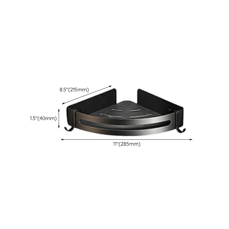 Avtoit | Classic Bathroom Accessories Set in Aluminum Black Finish Bathrobe Hook/ Towel Bar