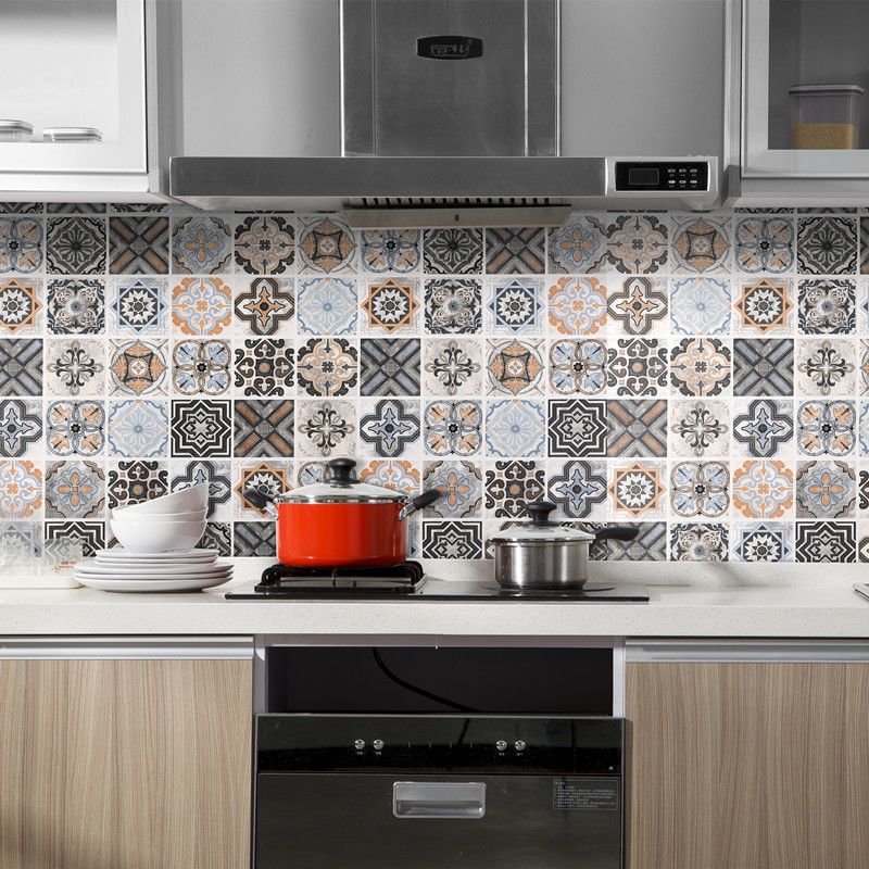 Avtoit | Square Grid Peel and Stick Tile PVC Mosaic Tile for Kitchen Backsplash