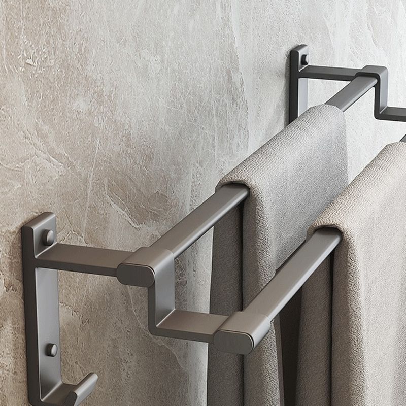 Avtoit | Modern gray aluminum bathroom accessory set